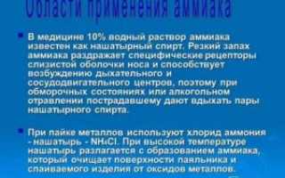 Преследует запах аммиака в носу