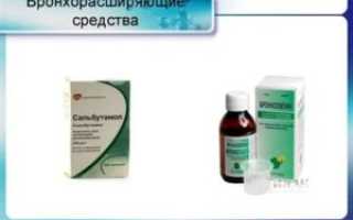 Бронхорасширяющие препараты при бронхите