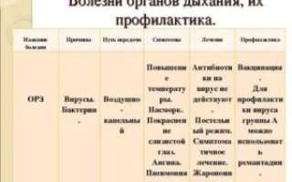 Заболевания легких названия и описание