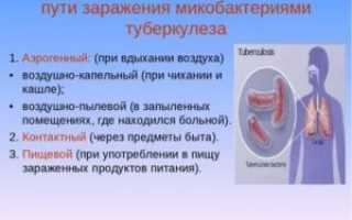 Каким путем передается туберкулез